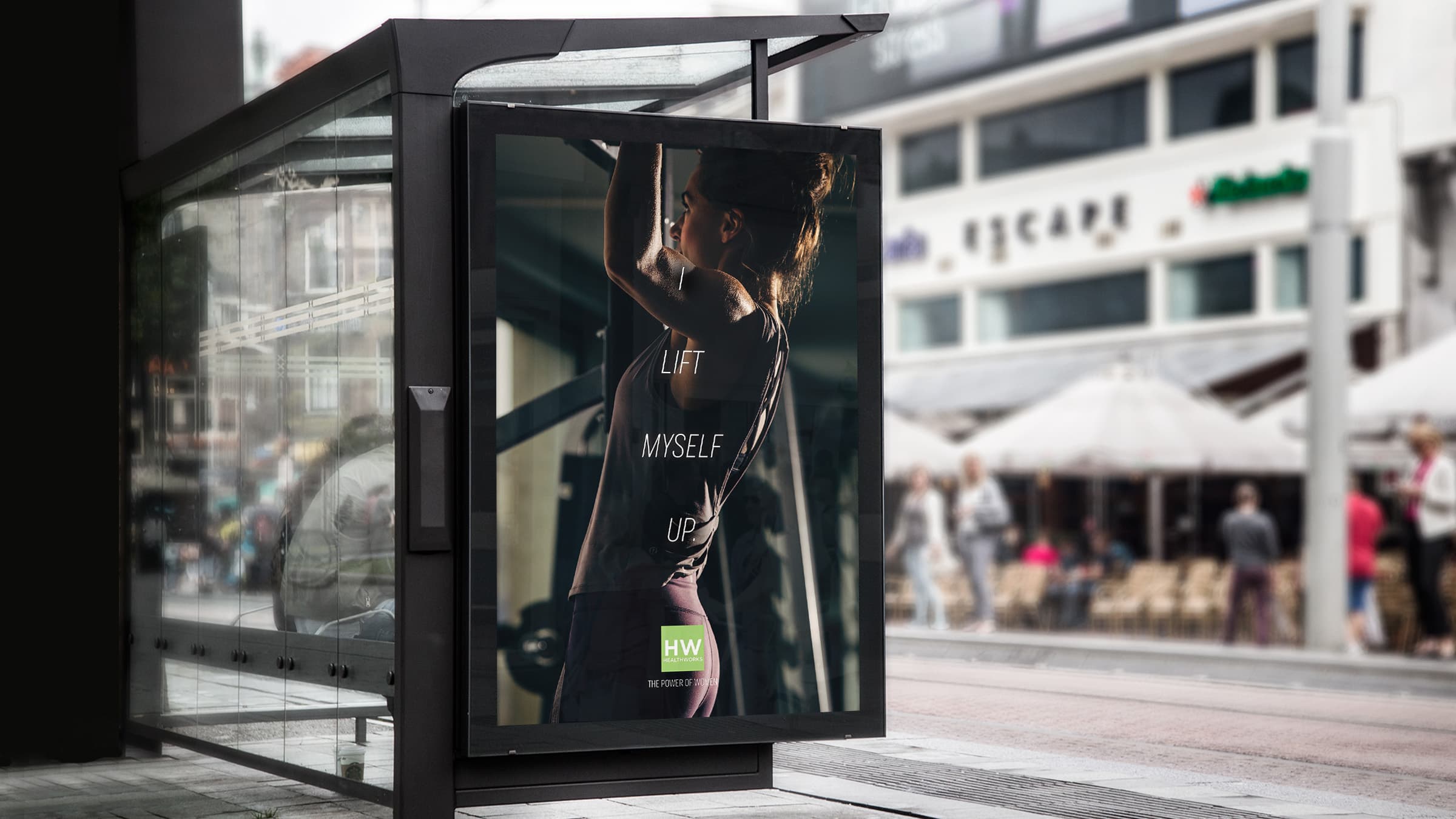 Healthworks out of home example