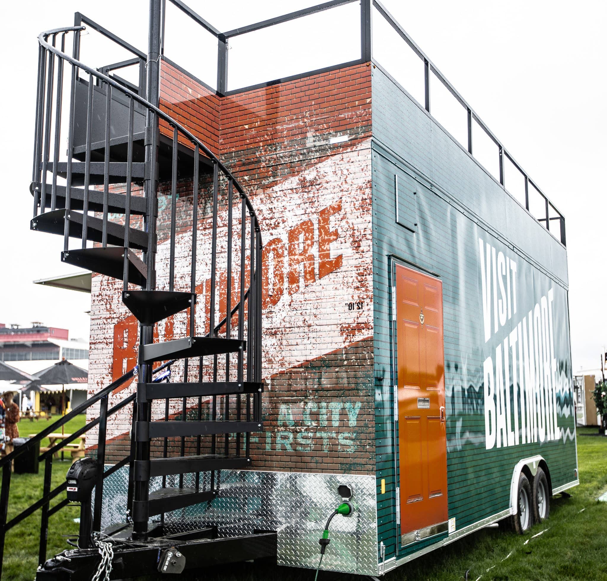 Stairs that go up a trailer