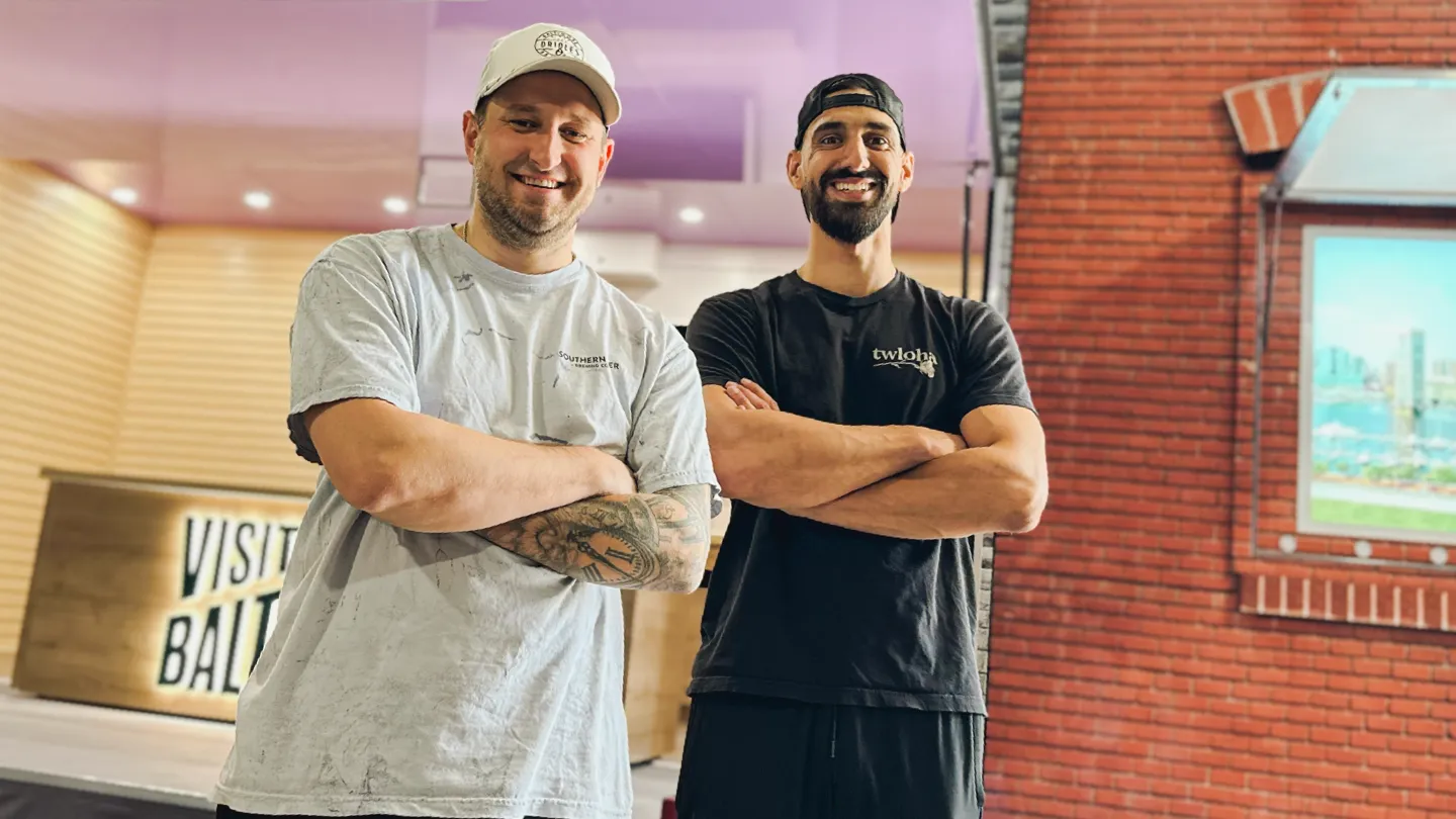 Experiential team members at a Visit Baltimore popup