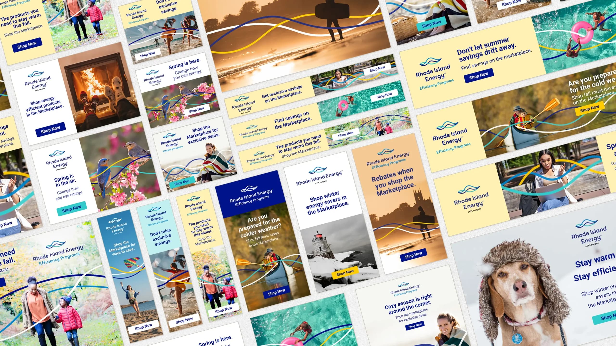 Rhode Island Energy display ad campaign