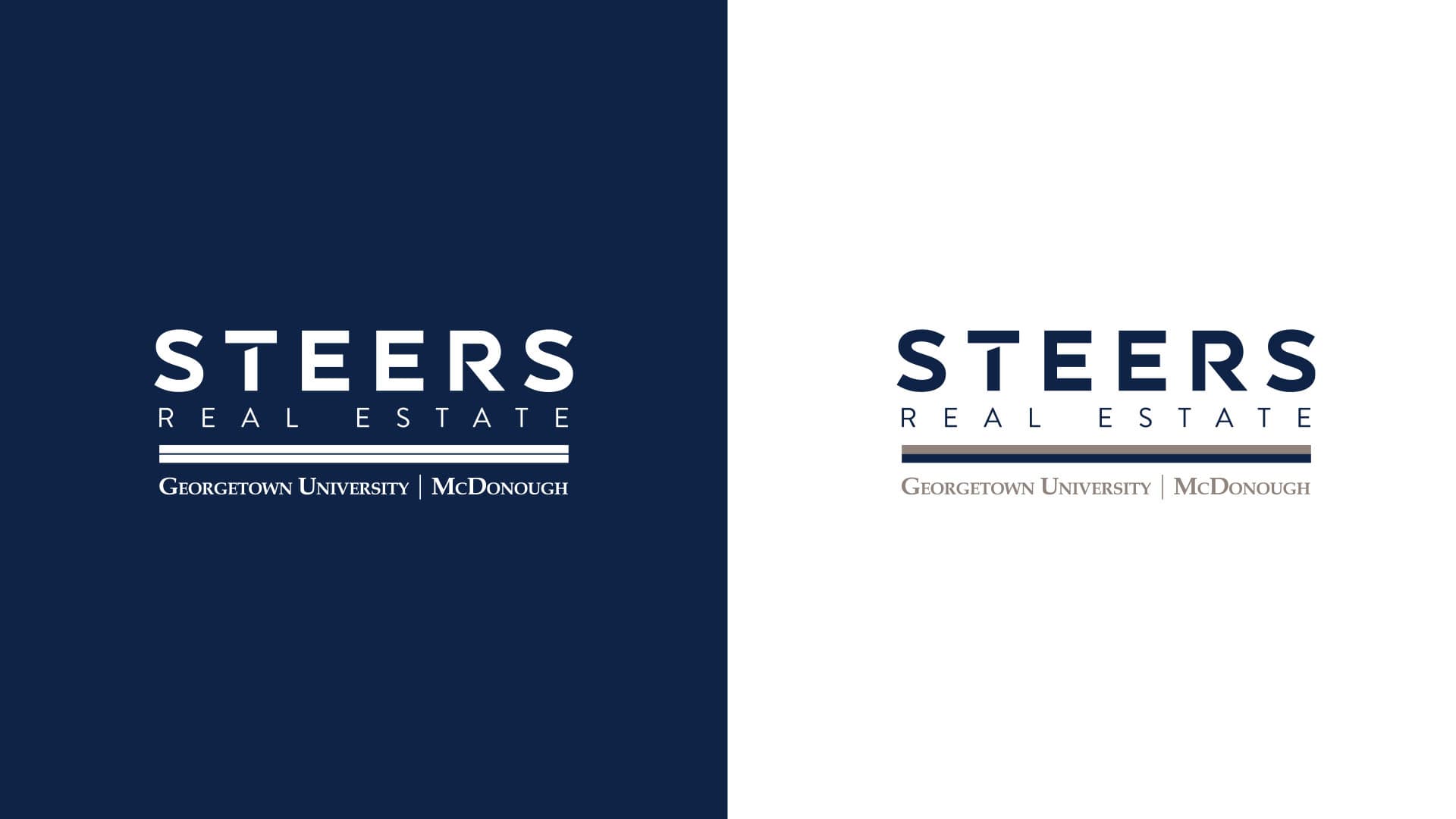 Alt dark and light Steers Center logos