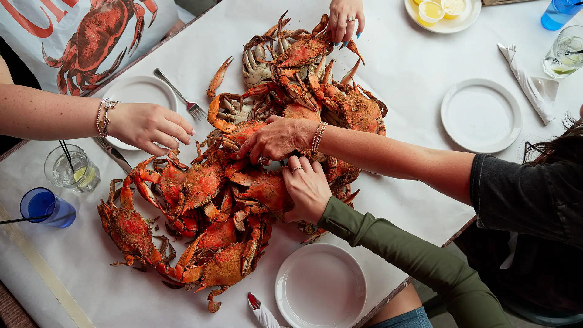 Crab dinner in Arlington