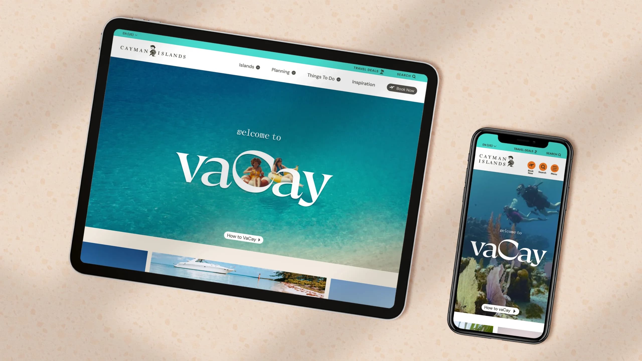 Tablet and mobile views